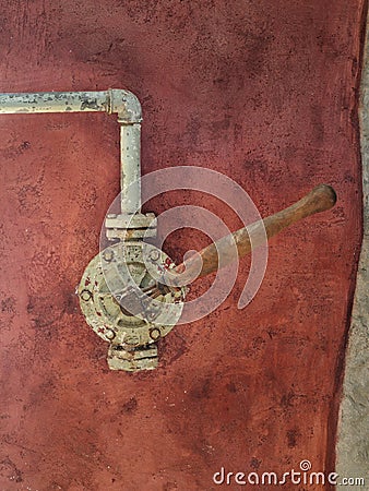 Old water pomp Stock Photo