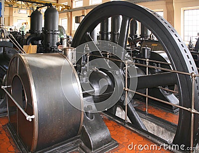 Old water pumping station Stock Photo