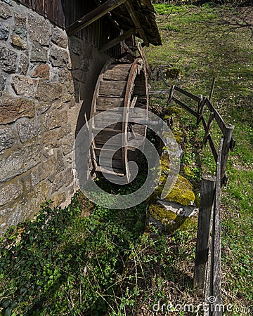 Old watermill in the Black Forest mountains Stock Photo