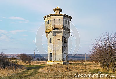 Old watertower near Stavropol, Russia Stock Photo