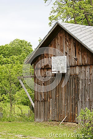 Old weathered barn Stock Photo