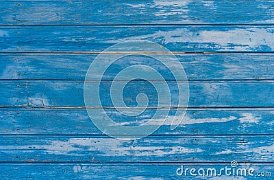 Old weathered blue colored wood wall background texture Stock Photo