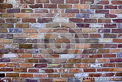 Old, Weathered Brick Wall Stock Photo