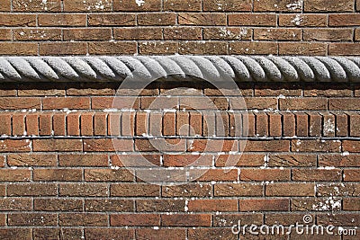 Old weathered brick wall background Stock Photo
