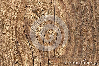 Old Weathered Knotted Cracked Pinewood Floorboard Planking Texture Detail Stock Photo