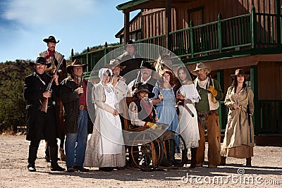 Old West Characters Stock Photo