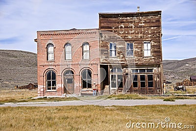 Old West Ghost Town Stock Photo