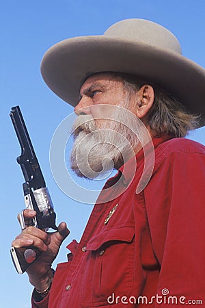 Old West gunslinger Editorial Stock Photo