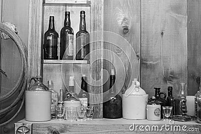 Old West Saloon Stock Photo