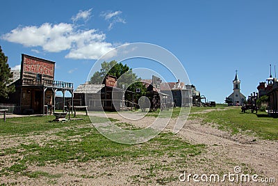 Old West Town Editorial Stock Photo