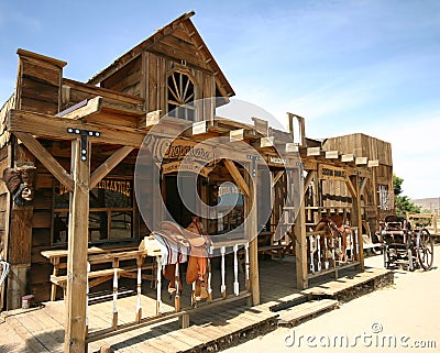 Old western town Stock Photo