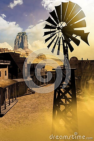 Old western town close to Monument Valley Editorial Stock Photo