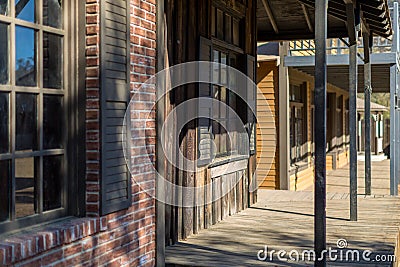 Old Western Town Stock Photo