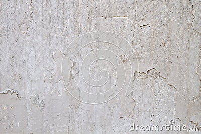 Old white chipping wall texture or background Stock Photo