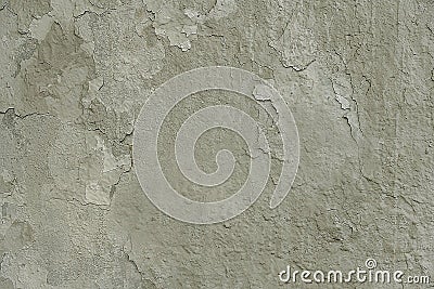 Old white cracked painted wall background texture Stock Photo