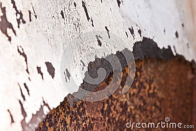 Old White and Rust Texture Stock Photo