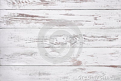 Old white wood background, rustic wooden surface with copy space Stock Photo