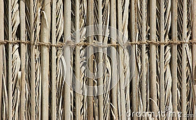 The old wicker fence Stock Photo