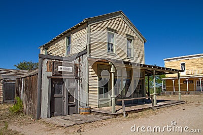 Old Wild West Town Movie Set in Arizona Editorial Stock Photo