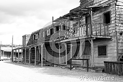 Old Wild West Town And Saloon USA Stock Photo