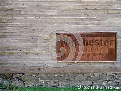 Old Winchester Cigarettes Sign Editorial Stock Photo