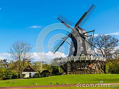 Old Windmill in Malmo, Sweden Stock Photo