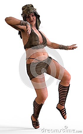 Old Witch 3D Illustration Stock Photo