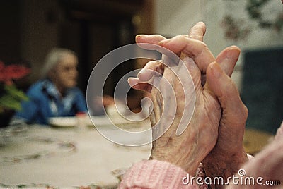 At The Retirement home Stock Photo