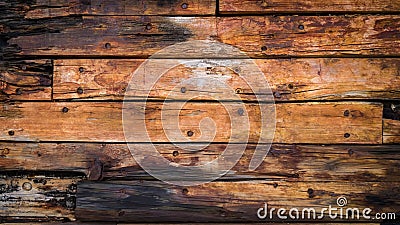 old wood boards on the deck Stock Photo