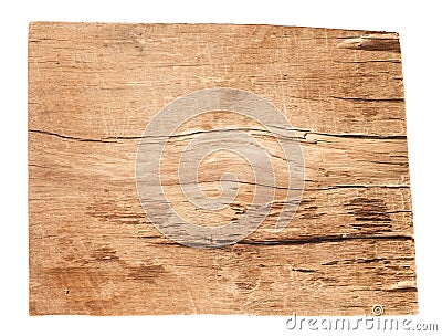 Old wood planks textures isolated on white background Stock Photo