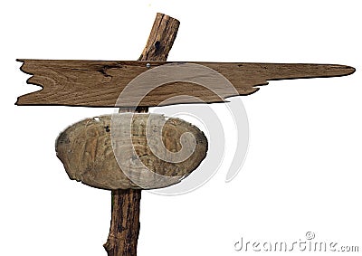 Old wood sign Stock Photo