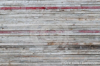 Old wood slats stacked background. Stock Photo