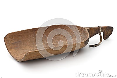 Old wood spoon Stock Photo