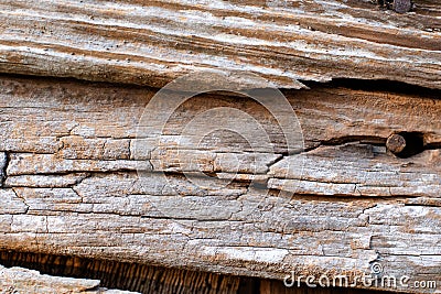 Old Wooden Background of Distressed Barn Planks Stock Photo