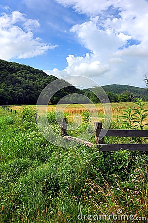 Ozark Mountain Barn Stock Photo