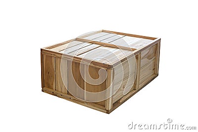 Old wooden box Stock Photo