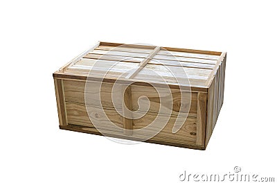 Old wooden box Stock Photo