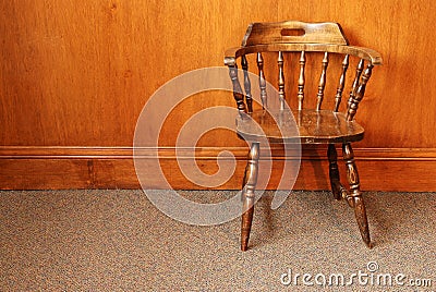 Old Wooden Chair Stock Photo