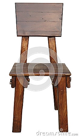 Old wooden chair Stock Photo