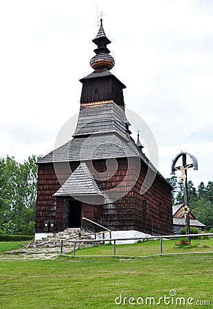 Old Wooden Church, Slovakia, Europe Stock Photo
