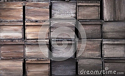 Old wooden crates texture Stock Photo