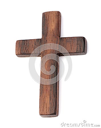 Old wooden cross Stock Photo