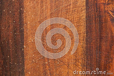 Old Wooden Cutting Kitchen Board Background. Stock Photo