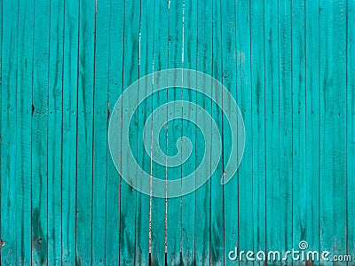 Old wooden cyan fence 1 Stock Photo