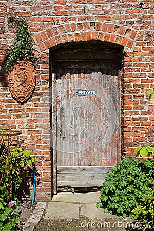 Old Wooden Door Stock Photo