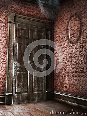 Old wooden door Stock Photo