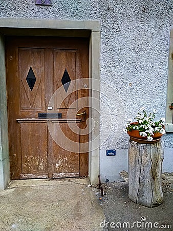 Old wooden door Stock Photo