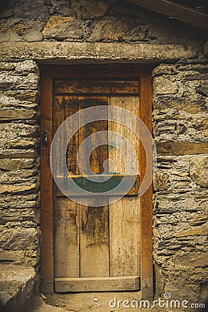 An old wooden door Stock Photo