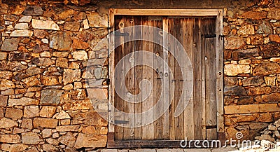 An old wooden door Stock Photo