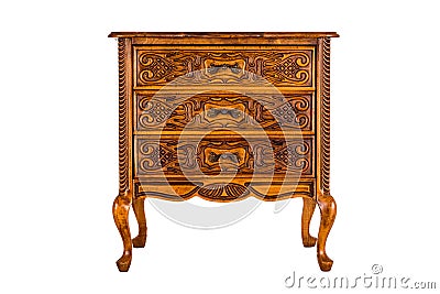 Old wooden dresser Stock Photo